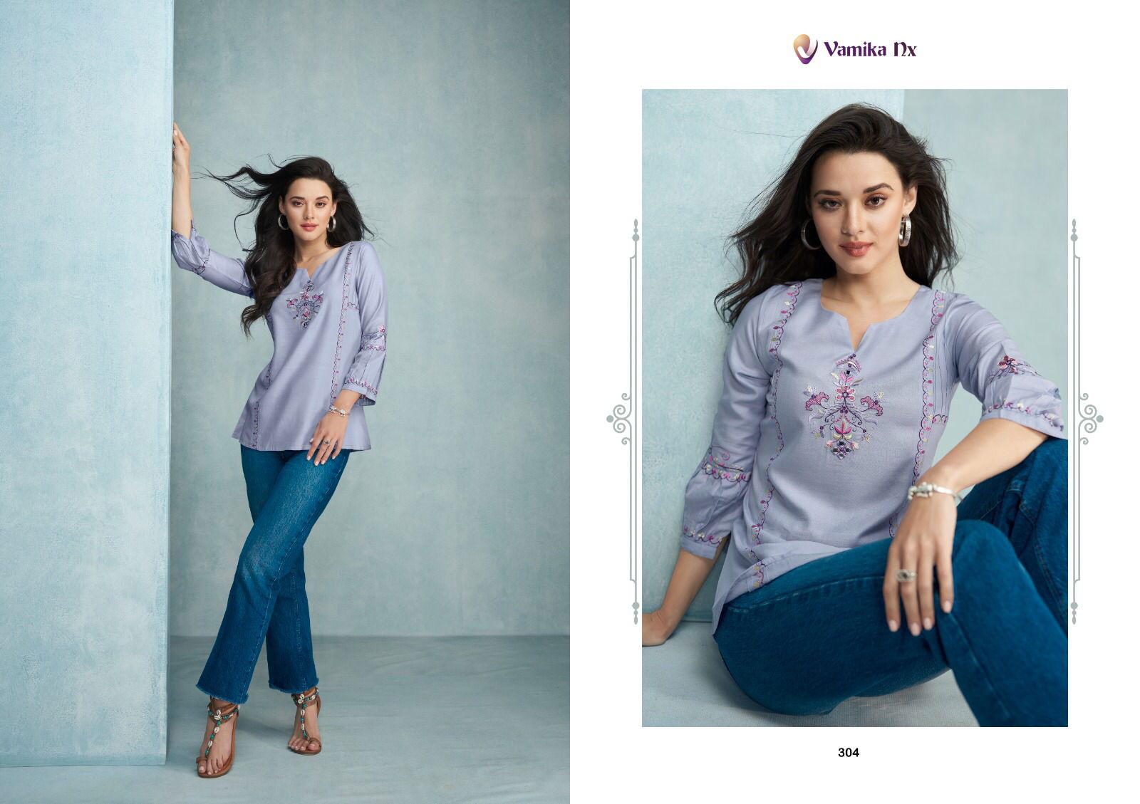 Jaara By Vamika 301-306 Western Ladies Top Catalog